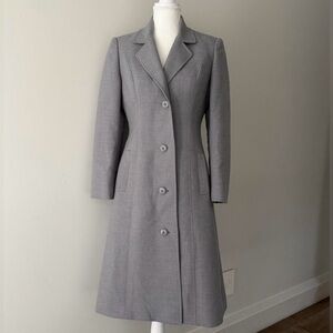 Vintage Wool blend women's grey blazer coat